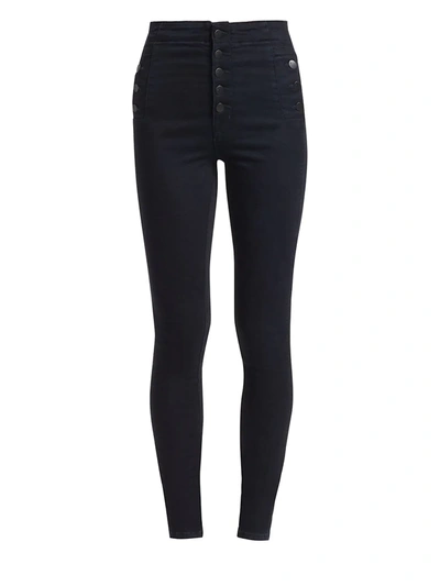 J Brand Natasha Sky High-rise Skinny Jeans In Bluebird