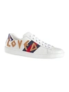 GUCCI MEN'S ACE EMBROIDERED SNEAKER,0400096086325