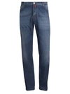 KITON MEN'S STRETCH COTTON STRAIGHT JEANS,400096108821