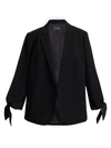 Lafayette 148 Plus-size Finesse Crepe Nova Jacket In Black