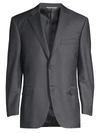 Canali Regular Fit Solid Two-piece Suit In Charcoal