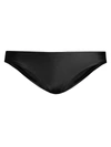 Pq X Revolve Basic Ruched Teeny Bikini Bottom In Midnight