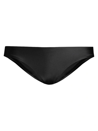 Pq X Revolve Basic Ruched Teeny Bikini Bottom In Midnight