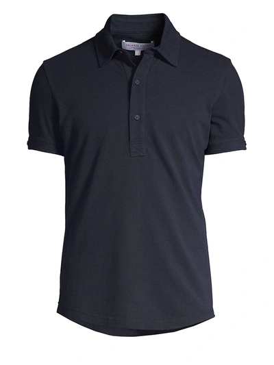 Orlebar Brown Cotton-silk Sebastian Polo Shirt In Navy