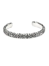 KING BABY STUDIO AMERICAN VOICES ENGRAVED STERLING SILVER CUFF BRACELET,400097759917
