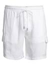 VILEBREQUIN MEN'S LINEN CARGO SHORTS,400097894567