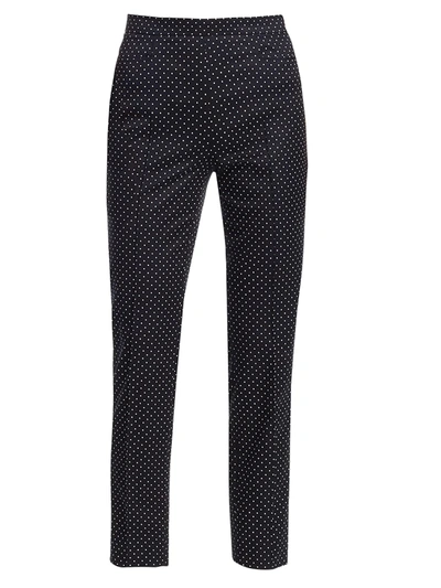 AKRIS PUNTO WOMEN'S FRANCA MICRO POLKA DOT PANTS,400098100059