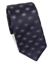 Isaia Men's Floral Silk Tie In Navy
