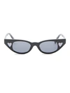 Le Specs Women's  X Adam Selman The Heartbreaker 56mm Cat Eye Sunglasses In Black