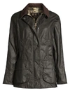 Barbour Beadnell Wax Jacket In Sage