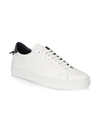 GIVENCHY MEN'S URBAN STREET KNOT LEATHER LO-TOP SNEAKERS,0400098825800