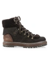 See By Chloé Eileen Lace-up Shearling-lined Ankle Boots In Neutral