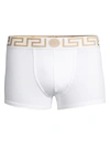 Versace 2-pack Greca-waistband Low-rise Trunks In White