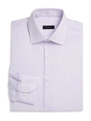 SAKS FIFTH AVENUE COLLECTION TRAVEL MINI-GRID DRESS SHIRT,400099050876