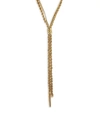 EMANUELE BICOCCHI 24K GOLD-PLATED STERLING SILVER BRAIDED LARIAT NECKLACE,400099170244