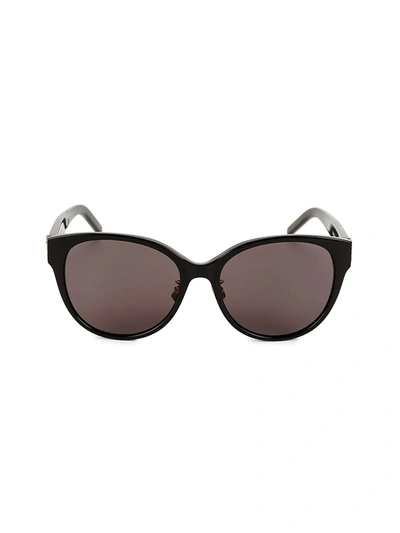 Saint Laurent 57mm Cat Eye Sunglasses In Black