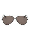 SAINT LAURENT MEN'S 60MM CLASSIC AVIATOR SUNGLASSES,0400099181401