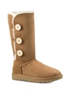 UGG WOMEN'S BAILEY BUTTON TRIPLET SHEEPSKIN-LINED SUEDE BOOTS,400099203628