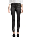 AG WOMEN'S FARRAH HIGH-RISE ANKLE FAUX LEATHER SKINNY PANTS,400099294635