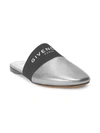 GIVENCHY BEDFORD FLAT METALLIC LEATHER MULES,400099475219