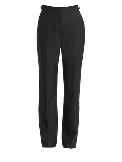 The Row Lucas Escorial Wool Pants In Black