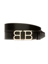 Bally Men's Britt B-buckle Belt - Chrome Hardware In Black