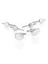 DAVID DONAHUE STERLING SILVER & MOTHER OF PEARL STUD SET,400147468541
