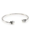 KING BABY STUDIO MEN'S STERLING SILVER SKULL CUFF BRACELET,400169046510