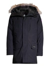 Canada Goose Langford Fusion Fit Parka With Genuine Coyote Fur Trim In Navy