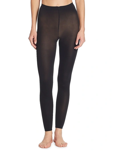 Wolford Velvet De Luxe Leggings In Black