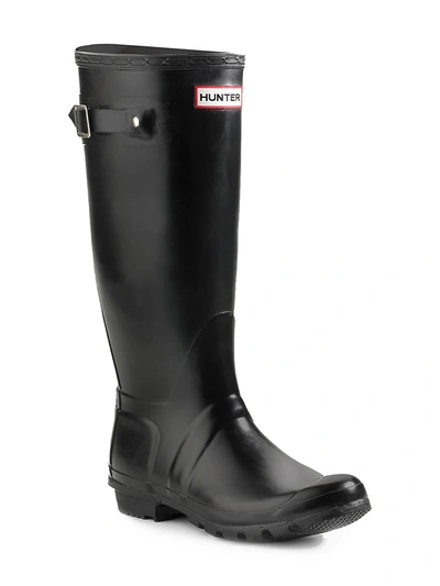 Hunter Original Tall Vegan Wellington Boots In Black