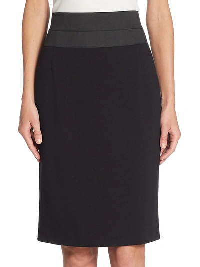 Akris Punto Essentials High-waist Pencil Skirt In Black