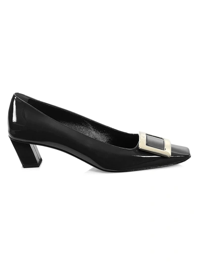 Roger Vivier Décolleté Belle Vivier Leather Pumps In Black