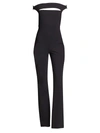 Chiara Boni La Petite Robe Rebecca Off-the-shoulder Jumpsuit - 100% Exclusive In Black