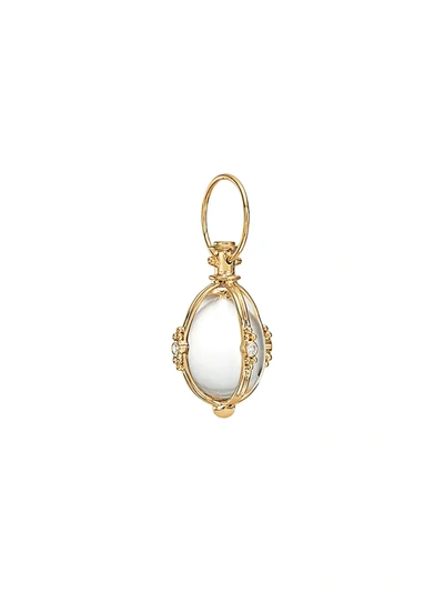 Temple St Clair Women's Classic Diamond, Rock Crystal & 18k Yellow Gold Amulet Pendant