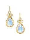 TEMPLE ST CLAIR ROYAL BLUE MOONSTONE, DIAMOND & 18K YELLOW GOLD TEARDROP EARRINGS,482744029859