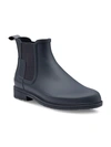 Hunter Original Refined Rubber Chelsea Boots Navy 9 In Blue