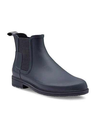 Hunter Original Refined Rubber Chelsea Boots Navy 9