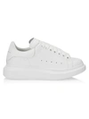 ALEXANDER MCQUEEN WOMEN'S OVERSIZED EMBOSSED LOGO LEATHER trainers,400010173908