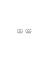 GUCCI WOMEN'S 18K WHITE GOLD DOUBLE G EARRINGS,441454260235