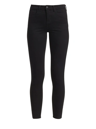 L'agence Margot Mid-rise Ankle Skinny Jeans In Noir