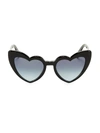 SAINT LAURENT LOULOU 54MM HEART SUNGLASSES,400010358626