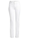 Frame Le Mini High-rise Bootcut Jeans In Blanc