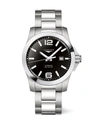 LONGINES MEN'S CONQUEST 39MM STAINLESS STEEL AUTOMATIC WATCH,400095337023