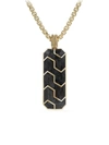 DAVID YURMAN FORGED CARBON 18K YELLOW GOLD INGOT PENDANT,400094436885