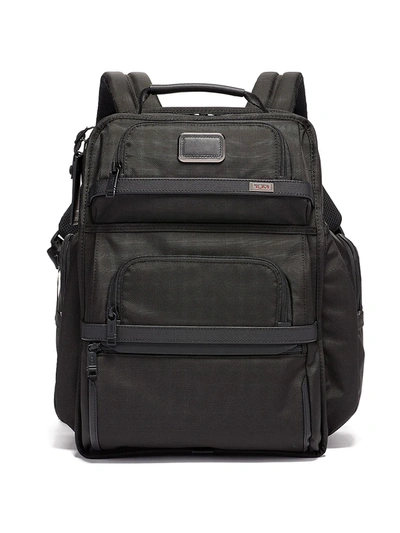 Tumi Alpha Leather Compact Laptop Brief Pack In Black