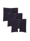 Paul Smith 3-pack Long-leg Boxer Briefs In Navy