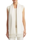 Loro Piana Women's Grande Cashmere Scarf In White