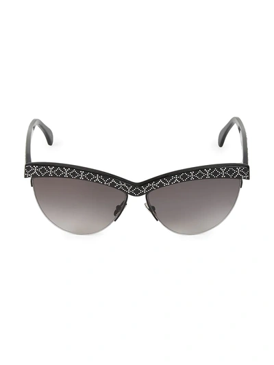 Alaïa 60mm Cateye Sunglasses In Black