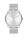 Movado Bold Stainless Steel Mesh Bracelet Watch In Silver